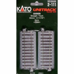 KATO Modelleisenbahn-Set H0 2er-Set Gleis gerade 94 mm