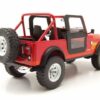 GREENLIGHT collectibles Modellauto Jeep CJ-7 Renegade 1983 rot Terminator mit Sarah Connor Figur Modellau