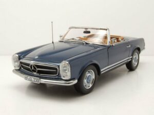 Norev Modellauto Mercedes 230 SL Pagode W113 Cabrio 1963 blau metallic Modellauto 1:18