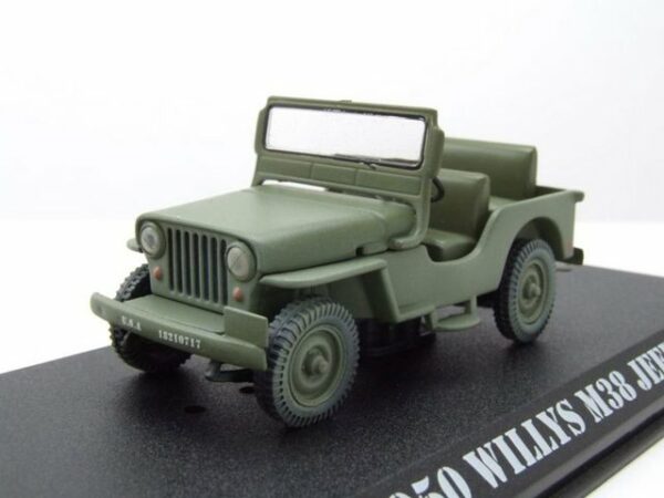 GREENLIGHT collectibles Modellauto Willys M38 Jeep US Army 1950 olivgrün MASH Modellauto 1:43 Greenlight