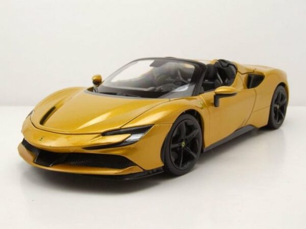 Bburago Modellauto Ferrari SF90 Spider gold Modellauto 1:18 Bburago