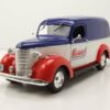 GREENLIGHT collectibles Modellauto Chevrolet Panel Van 1939 blau weiß rot Summit Racing Modellauto 1:24