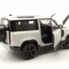 Welly Modellauto Land Rover Defender 2020 creme weiß Modellauto 1:24 Welly