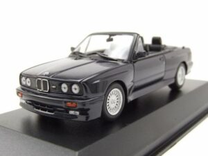 Maxichamps Modellauto BMW M3 E30 Cabrio 1988 blau metallic Modellauto 1:43 Maxichamps