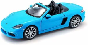 Bburago Modellauto Porsche 718 Boxster (blau)