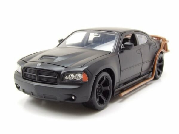 JADA Modellauto Dodge Charger Heist Car 2006 matt schwarz Fast & Furious Modellauto