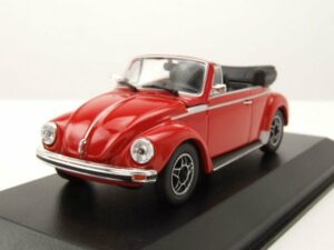 Maxichamps Modellauto VW 1303 Käfer Cabrio 1979 rot Modellauto 1:43 Maxichamps