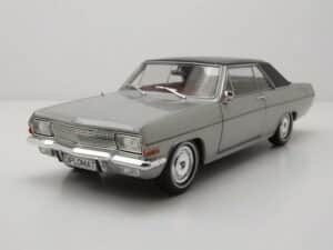 Whitebox Modellauto Opel Diplomat A Coupe 1965 silber schwarz Modellauto 1:24 Whitebox