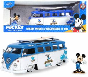 JADA Modellauto Modellauto Disney Mickey VW Van mit Figur 1:24 253075001