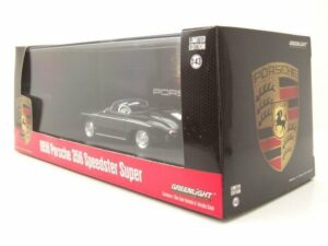 GREENLIGHT collectibles Modellauto Porsche 356 Speedster Super 1958 schwarz Modellauto 1:43 Greenlight