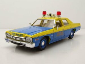 GREENLIGHT collectibles Modellauto Dodge Monaco 1974 gelb blau New York State Police Modellauto 1:24