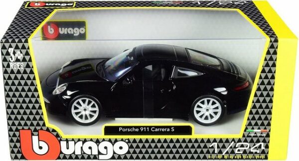 Bburago Modellauto Porsche 911 Carrera S schwarz