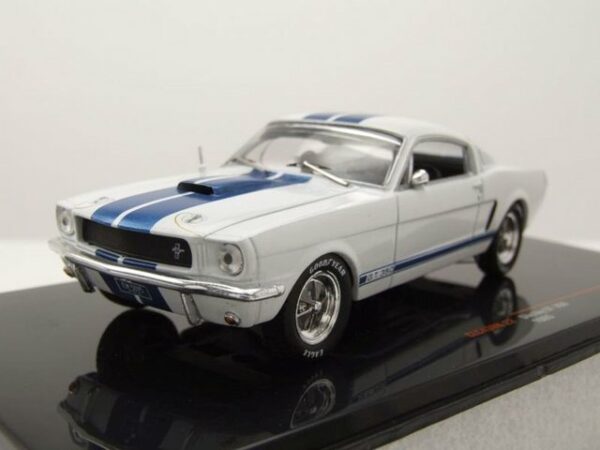 ixo Models Modellauto Ford Shelby Mustang GT 350 1965 weiß blau Modellauto 1:43 ixo models