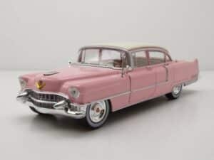 GREENLIGHT collectibles Modellauto Cadillac Fleetwood Serie 60 1955 pink weiß Modellauto 1:24 Greenlight