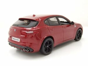 Bburago Modellauto Alfa Romeo Stelvio 2017 rot metallic Modellauto 1:24 Bburago