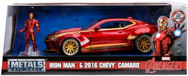 JADA Modellauto Modellauto Marvel Ironman 2016 Chevy Camaro SS mit Figur 253225003