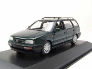 Maxichamps Modellauto VW Golf 3 Variant Kombi 1997 grün metallic Modellauto 1:43 Maxichamps