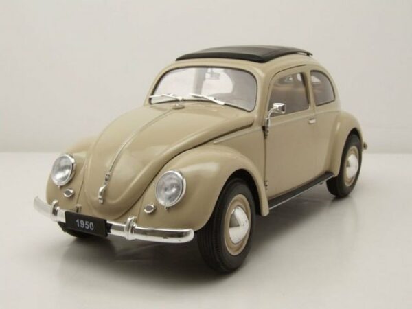 Welly Modellauto VW Käfer Brezelkäfer 1950 creme Modellauto 1:18 Welly