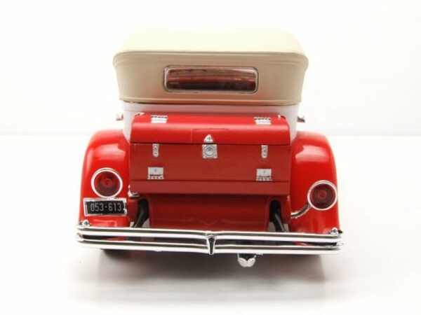 GREENLIGHT collectibles Modellauto Duesenberg II SJ 1934 rot weiß Modellauto 1:18 Greenlight Collectibles