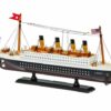 Aubaho Modellboot Modellschiff Titanic Modell Schiff Holz 35cm Maritime Dekoration kein Bausatz