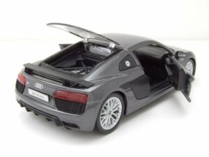 Maisto® Modellauto Audi R8 V10 Plus 2015 grau metallic Modellauto 1:24 Maisto