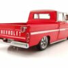 Sun Star Modellauto Chevrolet C-10 Styleside Pick Up Lowrider 1965 rot weiß Modellauto