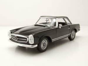 Welly Modellauto Mercedes 230 SL Pagode W113 schwarz Modellauto 1:24 Welly