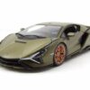 Bburago Modellauto Lamborghini Sian FKP 37 matt olive metallic Modellauto 1:24 Bburago