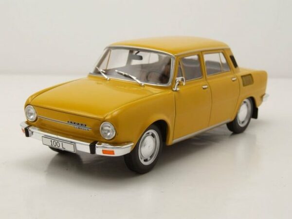 Whitebox Modellauto Skoda 100 L 1974 gelb Modellauto 1:24 Whitebox