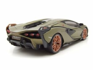 Bburago Modellauto Lamborghini Sian FKP 37 2019 matt olive metallic Modellauto 1:18 Bbura