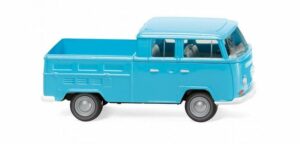 Wiking Modellauto Wiking 31404 VW T2 Doppelkabine - eisblau