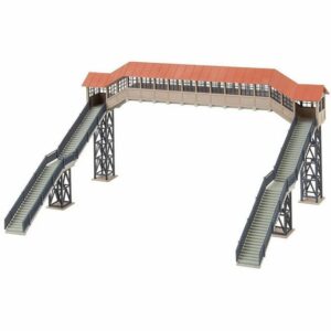 Faller Modelleisenbahn-Set H0 Fußgängerbrücke mit Überdachung