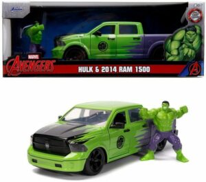 JADA Modellauto Modellauto H.R.Marvel Hulk 2014 Ram 1500 mit Figur 1:24 253225029