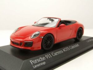 Minichamps Modellauto Porsche 911 (991.2) Carrera 4 GTS Cabrio 2016 orange Modellauto 1:43