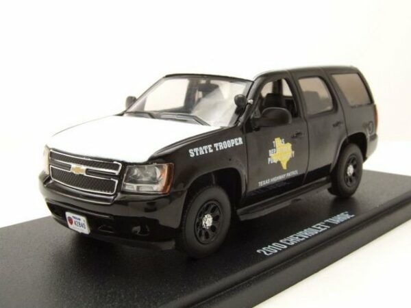 GREENLIGHT collectibles Modellauto Chevrolet Tahoe Texas Highway Patrol State Trooper 2010 schwarz Modell