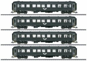 Märklin Modellauto Märklin 43788 H0 4er-Set Personenwagen B1 der SJ