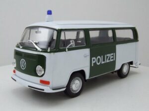 Welly Modellauto VW T2 Bus 1972 Polizei Modellauto 1:24 Welly