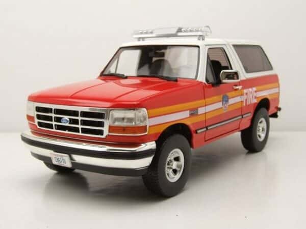 GREENLIGHT collectibles Modellauto Ford Bronco 1996 FDNY Fire Department New York City rot weiß Modellaut