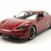 Welly Modellauto Porsche Taycan Turbo S rot Modellauto 1:24 Welly