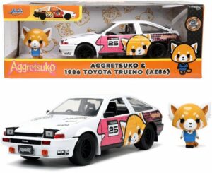 JADA Modellauto Modellauto Aggretsuko 1986 Toyota Trueno AE86 mit Figur 1:24 253255056