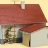 Auhagen Modelleisenbahn-Gebäude Haus mit Garage