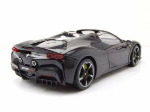 Bburago Modellauto Ferrari SF90 Spider Assetto Fiorano schwarz Modellauto 1:18 Bburago