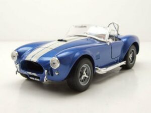 Welly Modellauto Shelby Cobra 427 SC 1965 blau metallic Modellauto 1:24 Welly