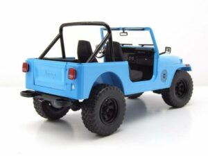 GREENLIGHT collectibles Modellauto Jeep CJ-7 1977 blau Dharma Lost Modellauto 1:18 Greenlight Collectible