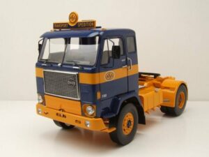 MCG Modellauto Volvo F88 Zugmaschine ASG 1971 blau gelb Modellauto 1:18 MCG