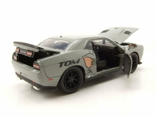 JADA Modellauto Dodge Challenger 2015 grau Tom & Jerry Modellauto 1:24 Jada Toys