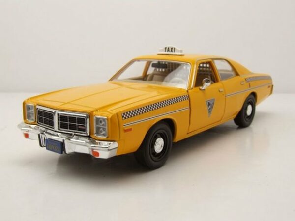 GREENLIGHT collectibles Modellauto Dodge Monaco City Cab Taxi 1978 gelb Rocky 3 Modellauto 1:24 Greenligh