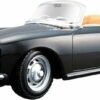 Bburago Modellauto Porsche 356B Cabrio 1961 (schwarz)