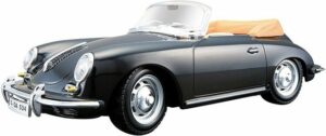 Bburago Modellauto Porsche 356B Cabrio 1961 (schwarz)