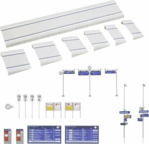 Faller Modelleisenbahn-Set Faller 120202 H0 Moderner Bahnsteig mit Zubehör